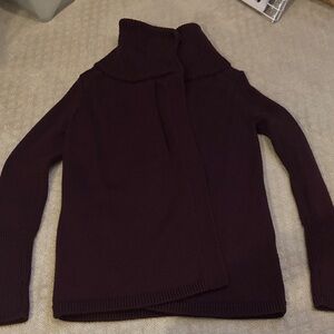 Lululemon burgundy cardigan Sweater size 4